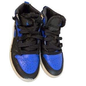 Air Jordan‎ 1 Retro High Toddler Sneakers Black Blue Size 11C Shoes